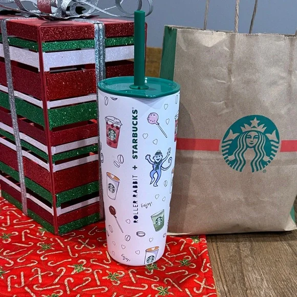Starbucks Roller Rabbit Tumbler, with straw. NWT - Picture 1 of 1